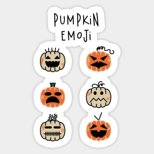 Pumpkin Halloween Emojis! Sticker